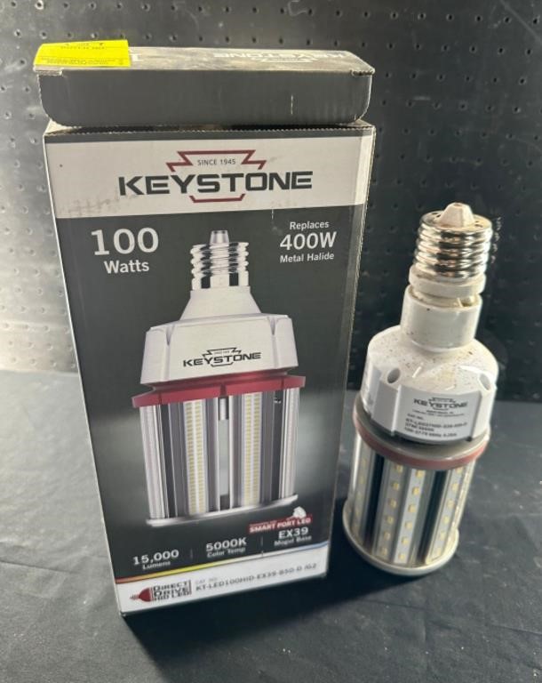 Two Keystone 100 Watt Light Bulbs