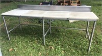 Cutting Table with Stainless Frame