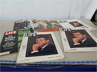 JFK assassination magazines and 1940 Life Magazine