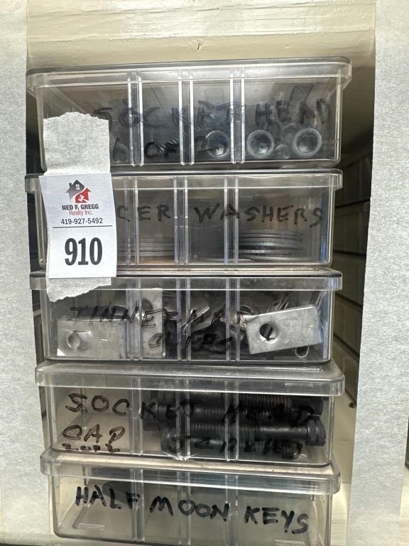 Organizer Boxes with washers screws, etc.