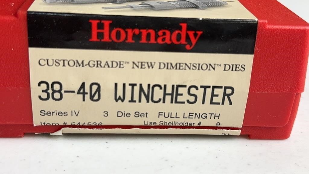 .38-40 Win Hornady Custom Grade Die Set