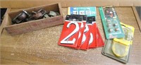 Wood Casters, Cheese Box, House Numbers