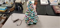 Ceramic Tree with Bird Lights - Tested and Works