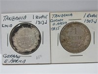 Tanzania 2 silver rupies