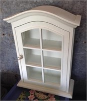 Mini white curio cabinet