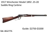 1917 Winchester 1892 .25-20 Saddle Ring Carbine