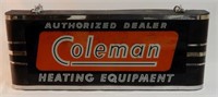 COLEMAN AUTHORIZED HEATING EQUIPMENT LIGHT BOX