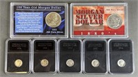 7pc 1885-1944 United States Silver Coins