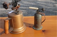 2 Old Brass Blow Torches