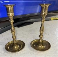 2-BRASS CANDLE STICKS