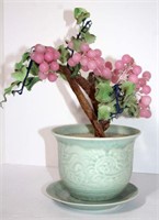 Asian Glass Bonsai Tree in