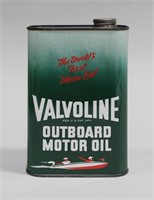 VALVOLINE OUTBOARD MOTOR OIL CAN