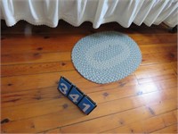 2 SMALL BRAIDED RUGS