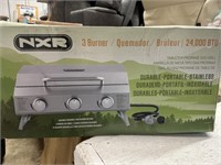 NXR 3-BURNER PORTABLE GRILL IN BOX