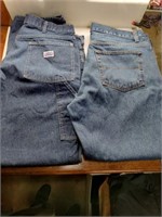 2 pairs mens  work jeans 40 -30