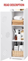 CITLOW Small White Bathroom Storage Cabinet
