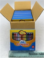 NEW Lot of 6-64ct Imagine Crayons W/ Sharpener