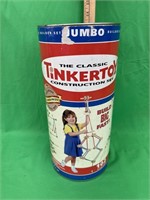 Vintage Tinker toys in the original canister