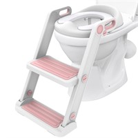 Victostar Potty Seat with Ladder, (GRAY White)