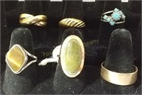 (6) Costume Jewelry Rings