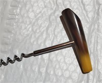 Old BAKELITE butterscotch chocolate corkscrew