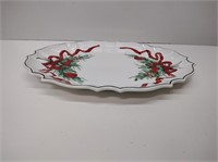 Gumps Hand Painted Christmas Platter