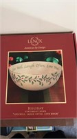 Lenox Holiday Sentimental Bowl, Live Well, Laugh