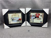 2 2009 Framed NHL Pgh Penguins Photographs
