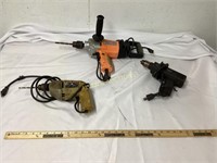 3 ELECTRIC HAND DRILLS