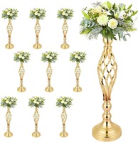 10 PCS Gold Flower Stand Centerpiece