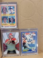 3 PC NFL, MLB, COLLEGEQB COLLECTOR CARDS