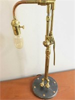 Handmade Antique Victor Torch Steampunk Lamp