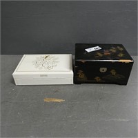 Two Jewelry Boxes Partially Filled