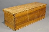 19th c. Pine Blanket Box