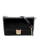 Givenchy Black Leather Chain-link Shoulder Bag