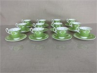 Set of Coalport China Cups and Saucers