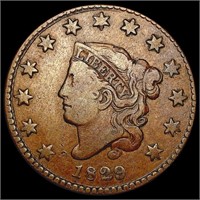 1829 Med Ltrs Coronet Head Large Cent NICELY