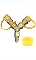 ($39) HHXS 3/8 Inch Y-Splitter Natural Gas Quick