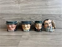 (4) Small Royal Daulton Cups