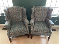 (2) Fixed Back Padded Chairs