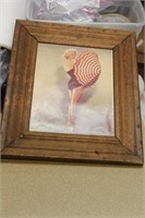 Old Framed Marilyn Monroe Print