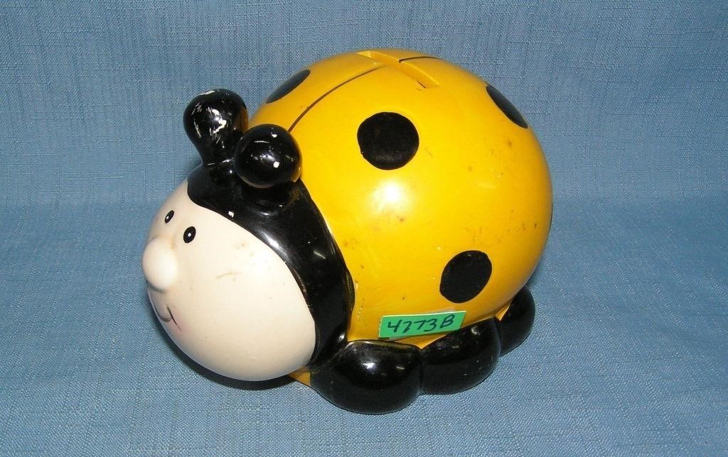 Lady Bug ceramic bank circa 1970s