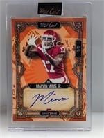 2023 Marvin Mims Jr Wild Card 5 Card Draw Auto 5/5