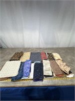 Assortment of higher end fabric with miscellaneous