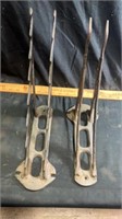 Vintage cast iron tool rack