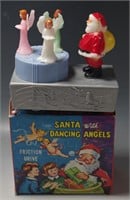 SANTA WITH DANCING ANGELS FRICTION 1980's