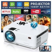 201S  ROCONIA 1080P 5G WiFi Projector  12000LM Ful