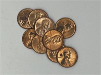 Collection of Red Wheat Pennies