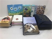 Lot of  inspirational books and two puzzles.