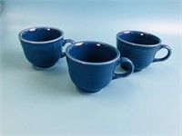 Fiesta Set of 3 Tea Cup Blue
